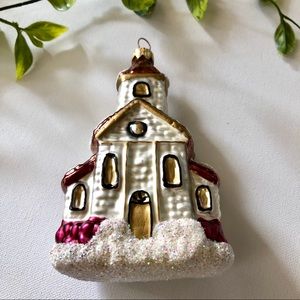 Vintage Christmas Ornament-Church- Poland